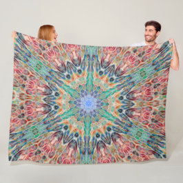 Tribal Spirit Animal Chakra Mandala Fleece Deken