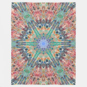 Tribal Spirit Animal Chakra Mandala Fleece Deken (Voorkant)