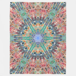 Tribal Spirit Animal Chakra Mandala Fleece Deken