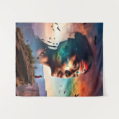 Tribal Spirit Art Wandkleed (Voorkant (horizontaal))