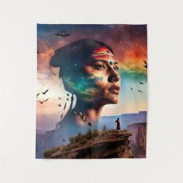 Tribal Spirit Art Wandkleed