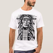 Tribal Spirit: een Indiaans symbool. T-shirt (Voorkant)