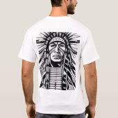 Tribal Spirit: een Indiaans symbool. T-shirt (Achterkant)