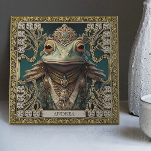 Tribal Spirit Frog  kunstaltaarstuk Tegeltje
