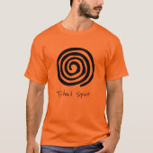Tribal Spirit slogan spiraal petroglyph tribal kun T-shirt (Voorkant)