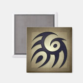 Tribal Spirit Square Magnet (Voorkant / Achterkant)