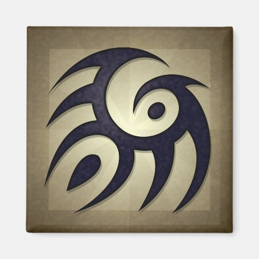 Tribal Spirit Square Magnet (Voorkant)