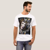 "Tribal Spirit Wolf & Warrior Queen T-Shirt – Bold (Voorkant volledig)