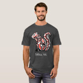 Tribal Squirrel Sitka Alaska Native American Haida T-shirt (Voorkant volledig)