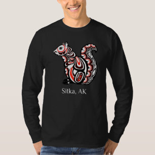 Tribal Squirrel Sitka Alaska Native American Haida T-shirt