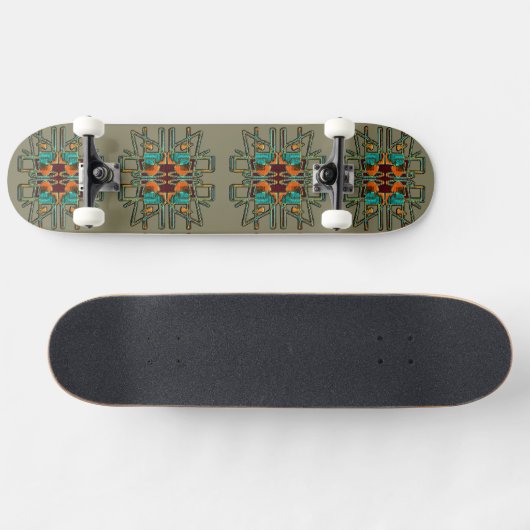 Tribal Star Skateboard (Horizontaal)