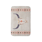 Tribal Steer Skull Southwestern Badmat (Voorkant Verticaal)