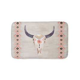 Tribal Steer Skull Southwestern Badmat