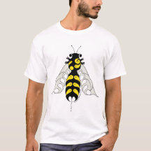 Tribal stijl honingbij t-shirt