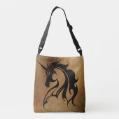 Tribal Stone Unicorn Crossbody Tas (Achterkant)