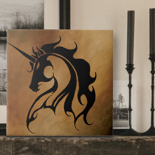 Tribal Stone Unicorn Tegeltje