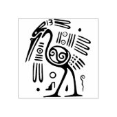 Tribal struisvogel art stempel (Afrduk)