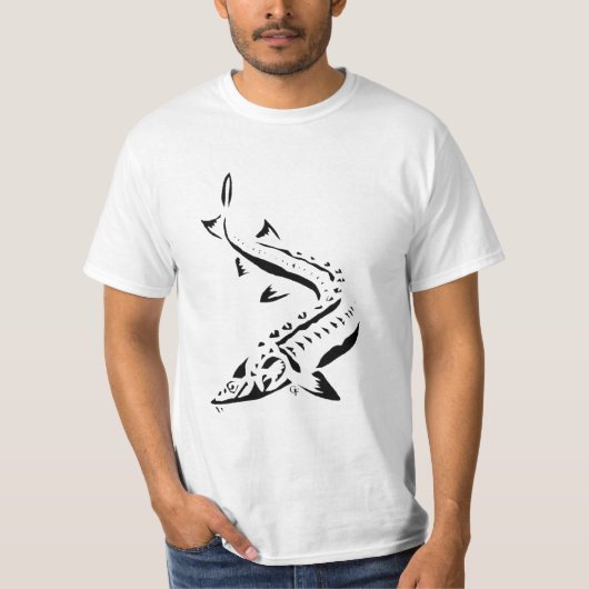 Tribal Sturgeon T T-shirt (Voorkant)