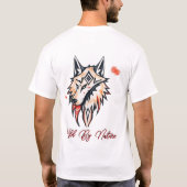 Tribal Style Wolf Head T-shirt (Achterkant)