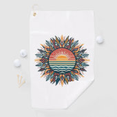 Tribal Summer Sun Golfhanddoek (Insitu)