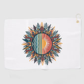 Tribal Summer Sun Golfhanddoek (Horizontaal)