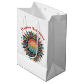 Tribal Summer Sun Medium Cadeauzakje (Voorkant Gekanteld)