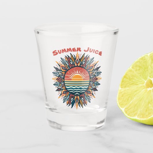 Tribal Summer Sun Shot Glas (Voorkant)