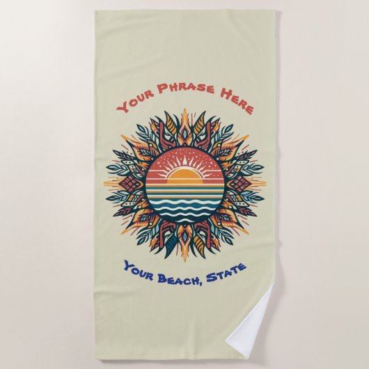 Tribal Summer Sun Strandlaken (Voorkant)