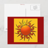 Tribal Sun Briefkaart (Voorkant / Achterkant)