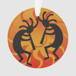 Tribal Sun Dancing Kokopelli Zuidwest Kerstmis Ornament