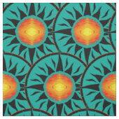 Tribal Sun die overlapping herhaalt Stof (Swatch)