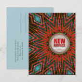 Tribal Sun Moving House New Address Briefkaart (Voorkant / Achterkant)