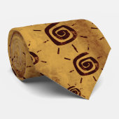 Tribal Sun Pattern Stropdas (Opgerold)