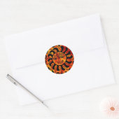 Tribal Sun Ronde Sticker (Envelop)