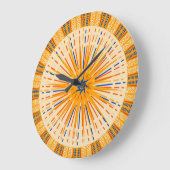 Tribal Sun Wall Clock Grote Klok (Hoek)