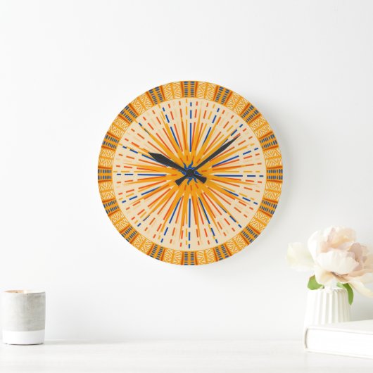 Tribal Sun Wall Clock Grote Klok (Huis)