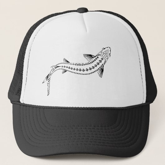 TRIBAL SWIMMING STURGEON FISH TRUCKER PET (Voorkant)