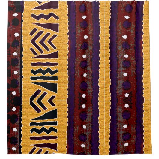 "Tribal tapestry" Douchegordijn (Voorkant)