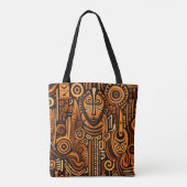 Tribal Tapestry Mask Edition Canvas tas (Achterkant)
