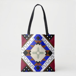 Tribal Tas, Happiness, Indiaanse Zia Tote Bag