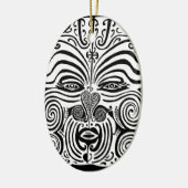 Tribal Tattoo Design - New Zealand Maori Keramisch Ornament (Links)