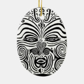 Tribal Tattoo Design - New Zealand Maori Keramisch Ornament (Achterkant)