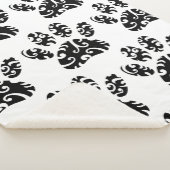 Tribal Tattoo Dog Paw Print Patroon Sherpa Deken (3/4)