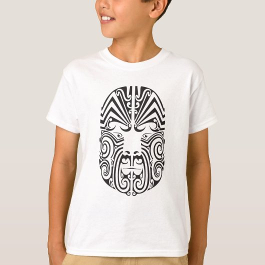 Tribal Tattoo Face T-shirt (Voorkant)