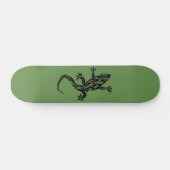 Tribal Tattoo Gecko Green Skateboard (Horizontaal)