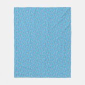 Tribal Tattoo Manatees Ocean Blue Fleece Deken (Voorkant)