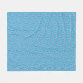 Tribal Tattoo Manatees Ocean Blue Fleece Deken (Voorkant (Horizontaal))