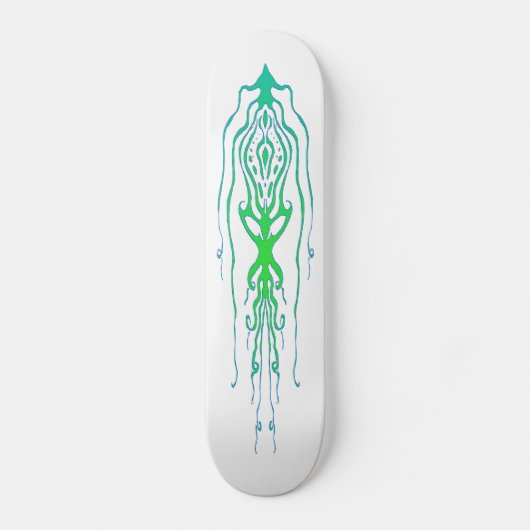 Tribal Tattoo Octopus Squid Persoonlijk Skateboard (Voorkant)