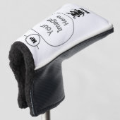Tribal Tattoo Style Boar Head Golfheadcover (3/4 voorkant)