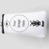 Tribal Tattoo Style Boar Head Golfheadcover (Voorkant)